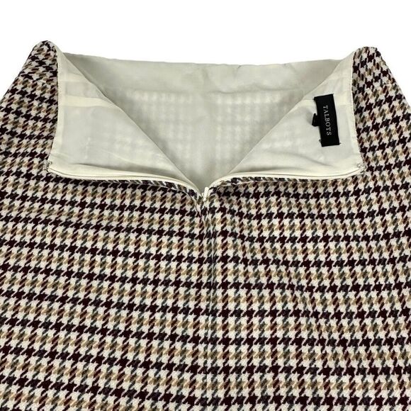 Talbots Women's Houndstooth Wool Blend Skirt size 12 - Picture 4 of 9